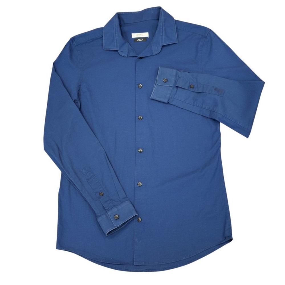 Versace Collection Button Up Mens Size 39 Medium Trend Long Sleeve Medusa Shirt